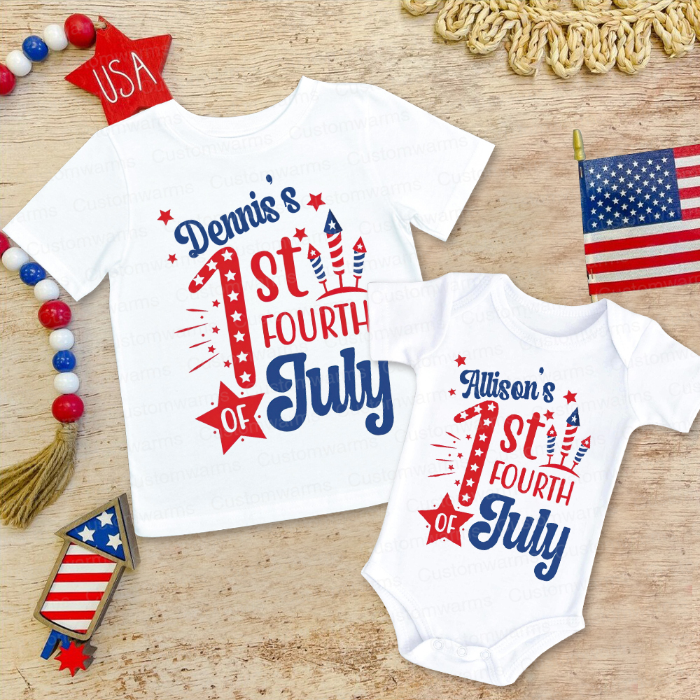 Personalized 4th of July Independence Day Shirts | CWBaby241