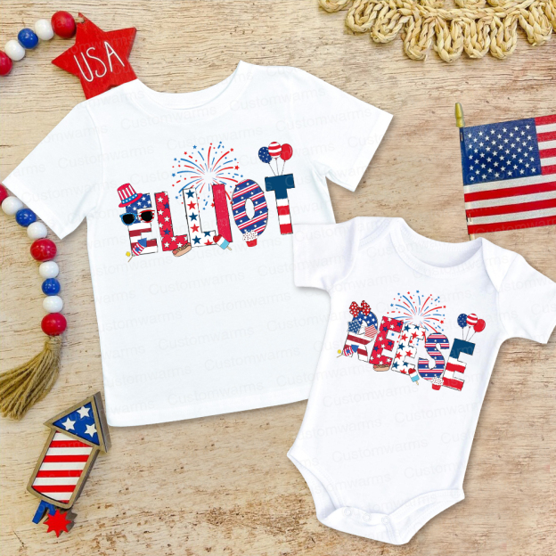 Personalized 4th of July Independence Day Shirts | CWBaby242