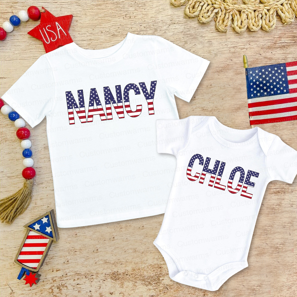 Personalized 4th of July Independence Day Shirts | CWBaby245