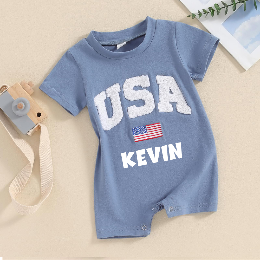 Personalized 4th of July Independence Day Romper | CWBaby247