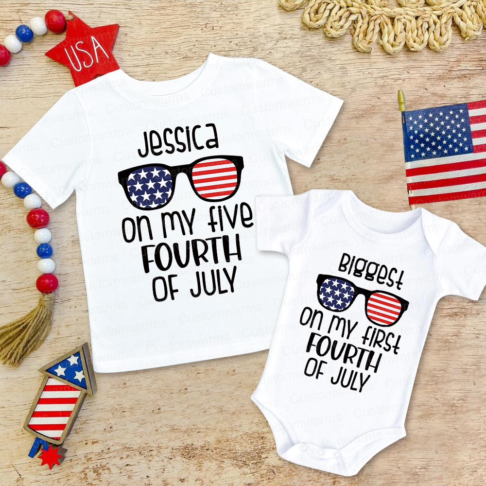 Personalized 4th of July Independence Day Shirts | CWBaby244