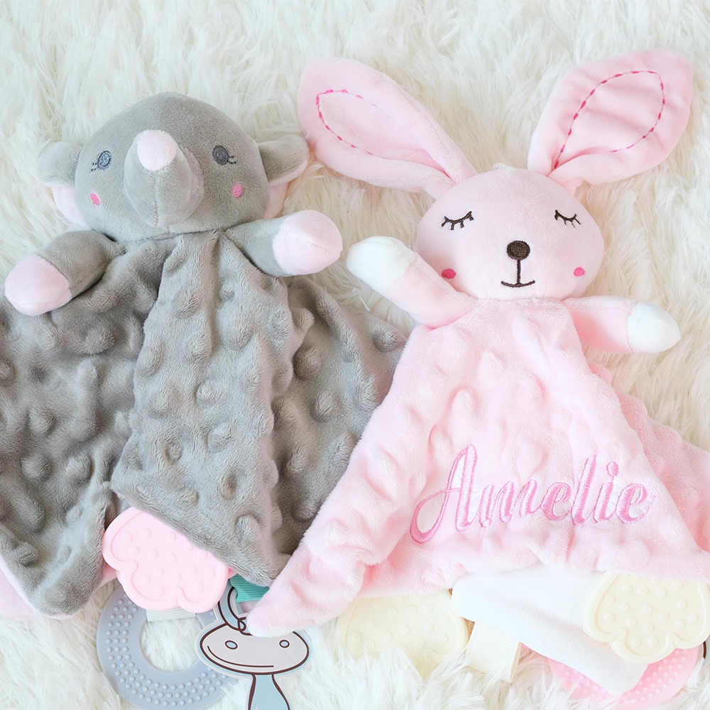 Personalized Baby Embroidery Comforter Sleep Toy | CWToy128