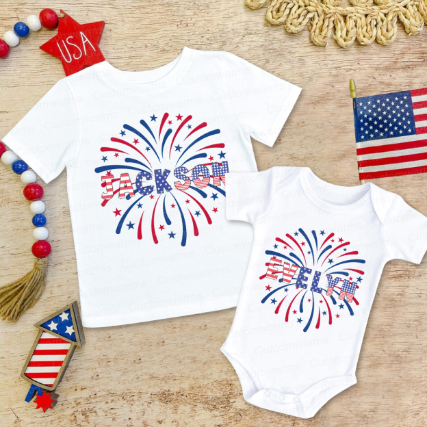 Personalized 4th of July Independence Day Shirts | CWBaby252