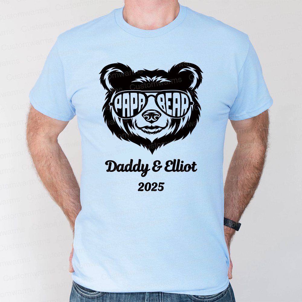 Personalized First Father's Day Daddy and Baby Outfit | CWFamily104