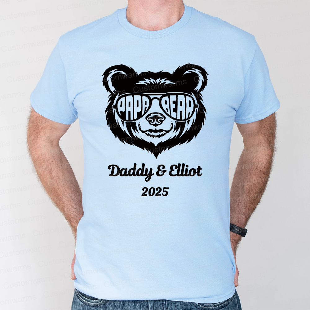 Personalized First Father's Day Daddy and Baby Outfit | CWFamily104