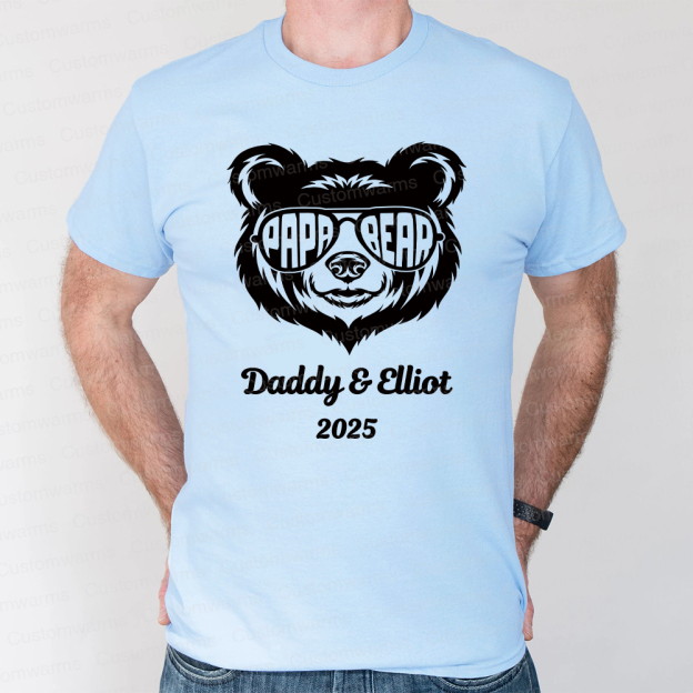 Personalized First Father's Day Daddy and Baby Outfit | CWFamily104