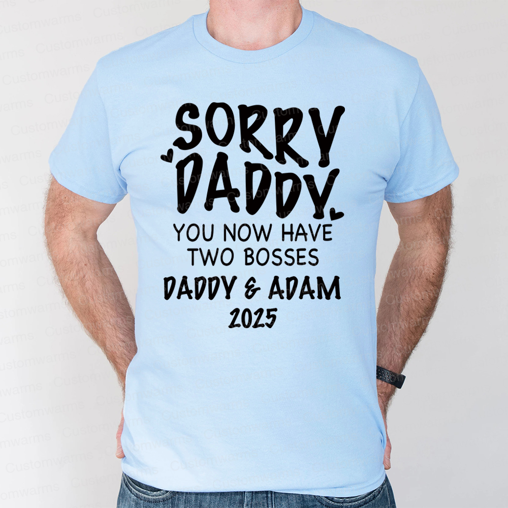 Personalized First Father's Day Daddy and Baby Outfit | CWFamily105