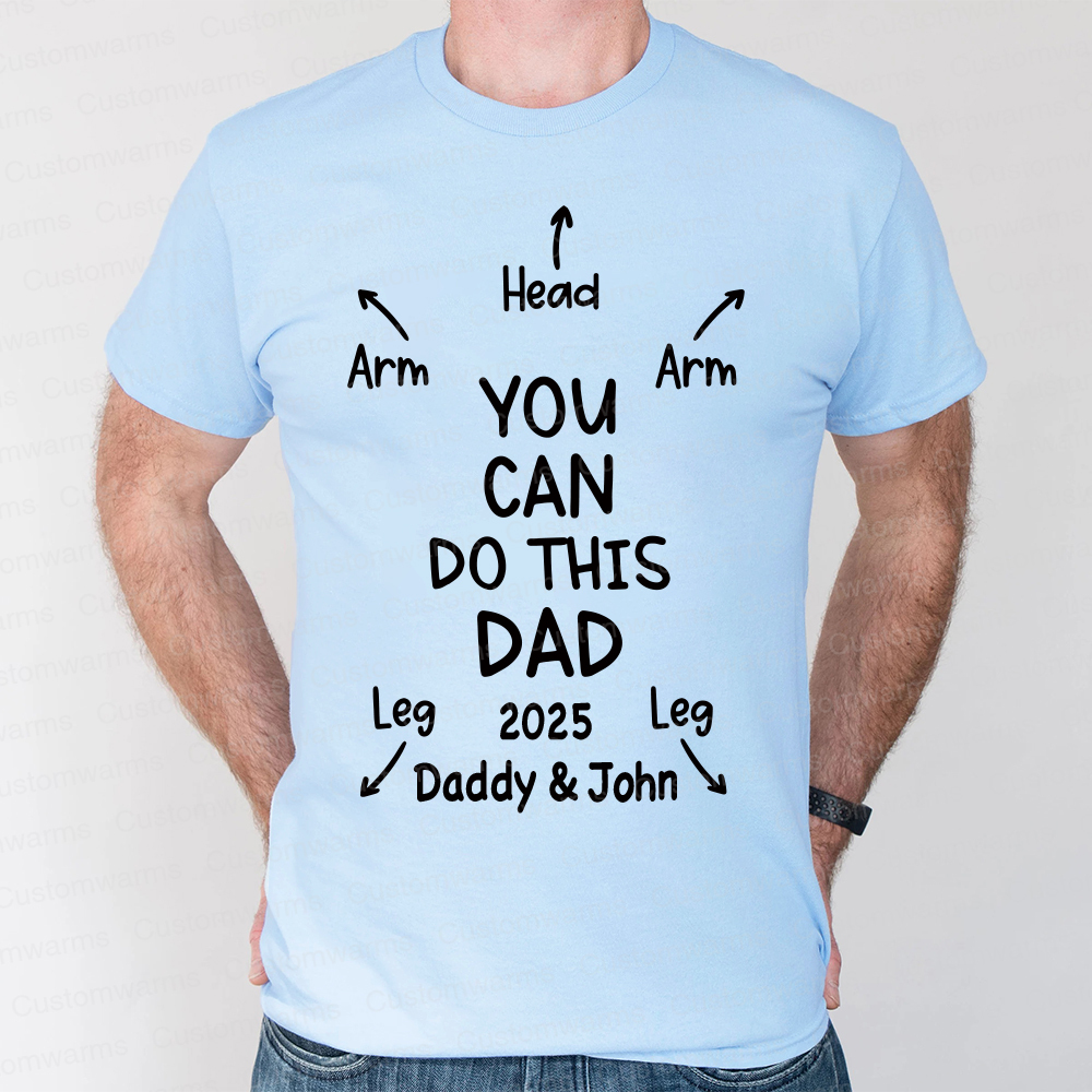 Personalized First Father's Day Daddy and Baby Outfit | CWFamily106