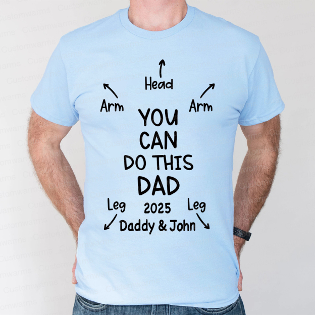 Personalized First Father's Day Daddy and Baby Outfit | CWFamily106