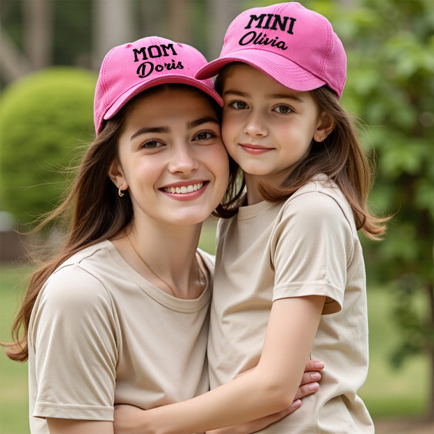 Personalized Embroidery Dad and Mini Matching Hat | CWBeach192