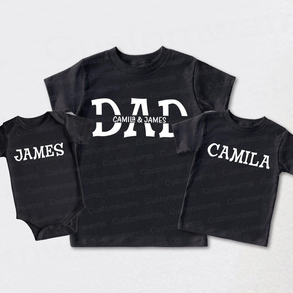 Personalized First Father's Day Daddy and Me Outfit | CWFamily108