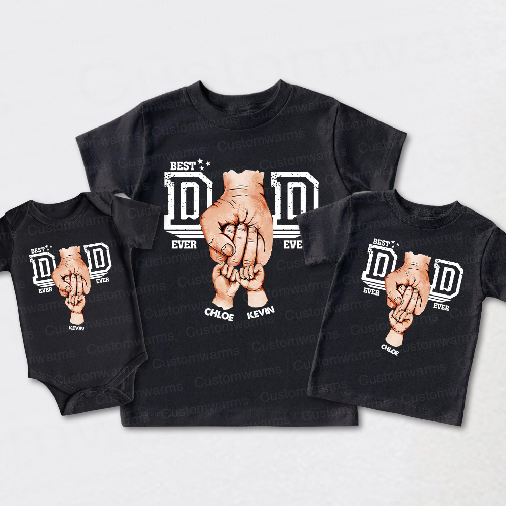 Personalized First Father's Day Daddy and Me Outfit | CWFamily109