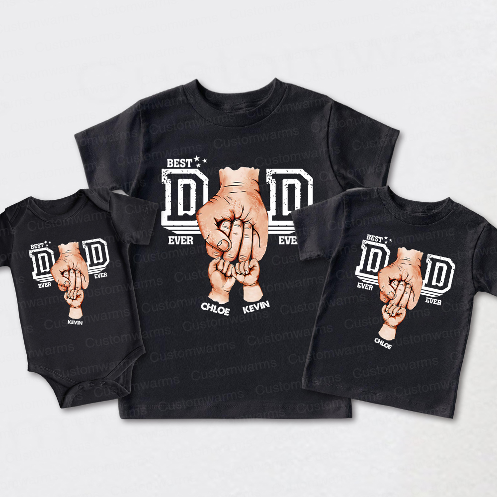 Personalized First Father's Day Daddy and Me Outfit | CWFamily109