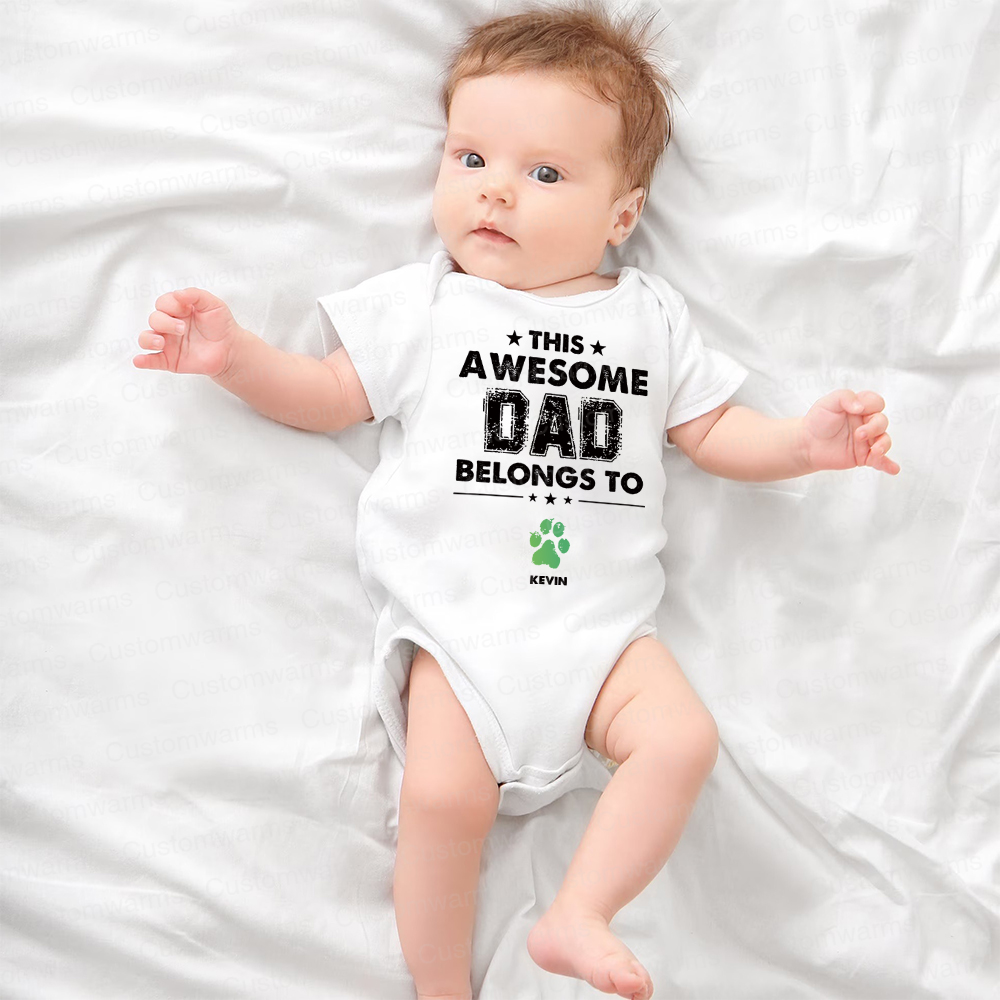Personalized First Father's Day Daddy and Me Outfit | CWFamily111