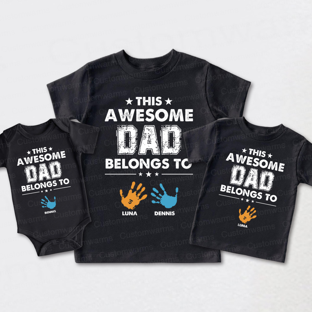 Personalized First Father's Day Daddy and Me Outfit | CWFamily111