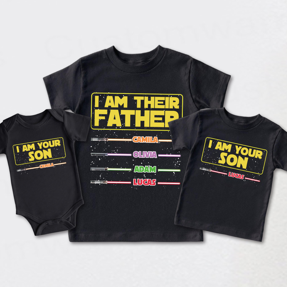 Personalized First Father's Day Daddy and Me Outfit | CWFamily107