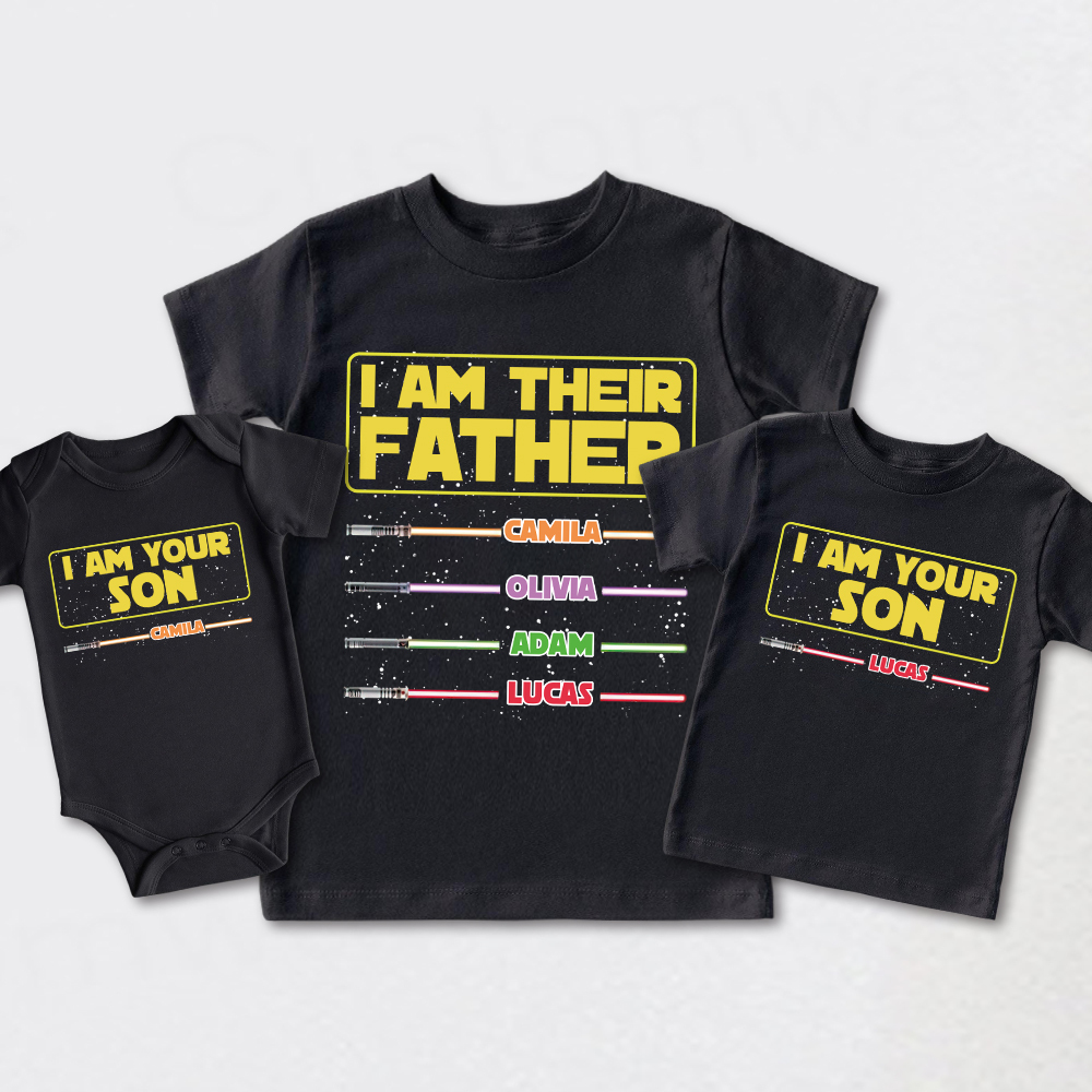 Personalized First Father's Day Daddy and Me Outfit | CWFamily107
