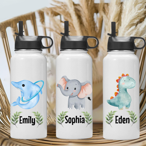 Personalized BPA Free 12oz/18oz Stainless Steel Water Bottle | YouBottle91