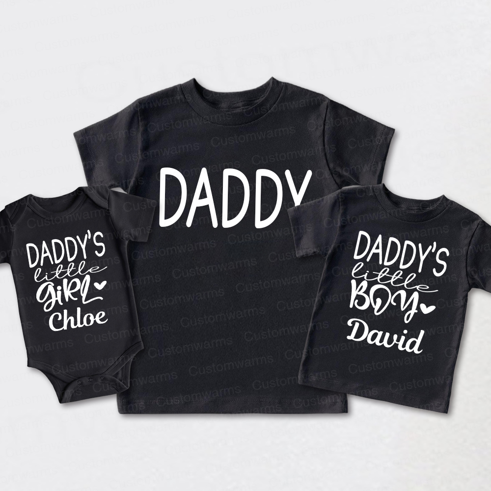 Personalized First Father's Day Daddy and Me Outfit | CWFamily112