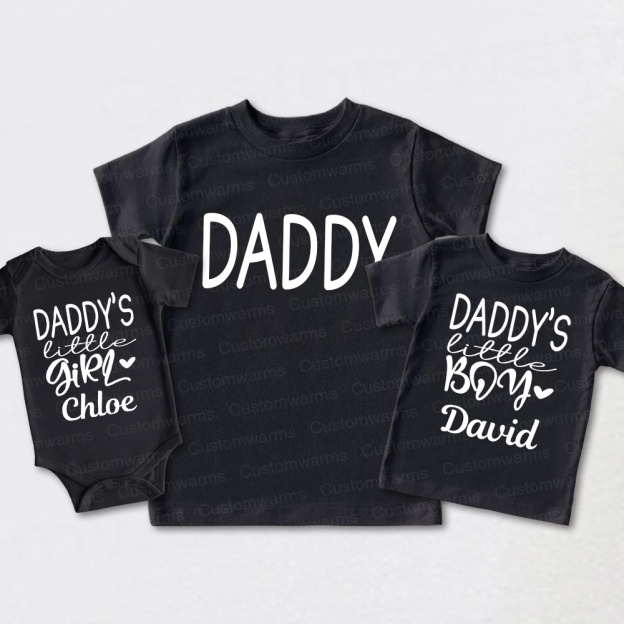 Personalized First Father's Day Daddy and Me Outfit | CWFamily112