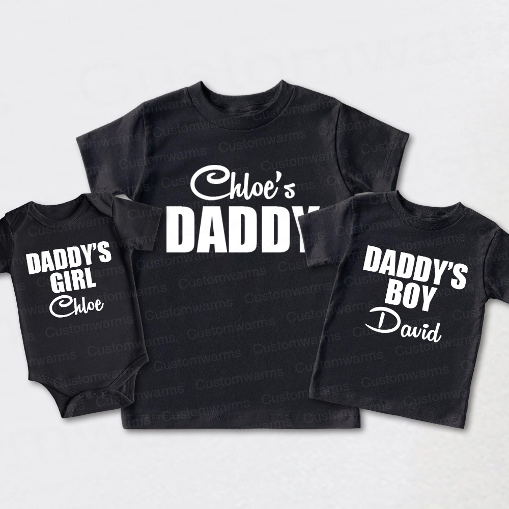 Personalized First Father's Day Daddy and Me Outfit | CWFamily113
