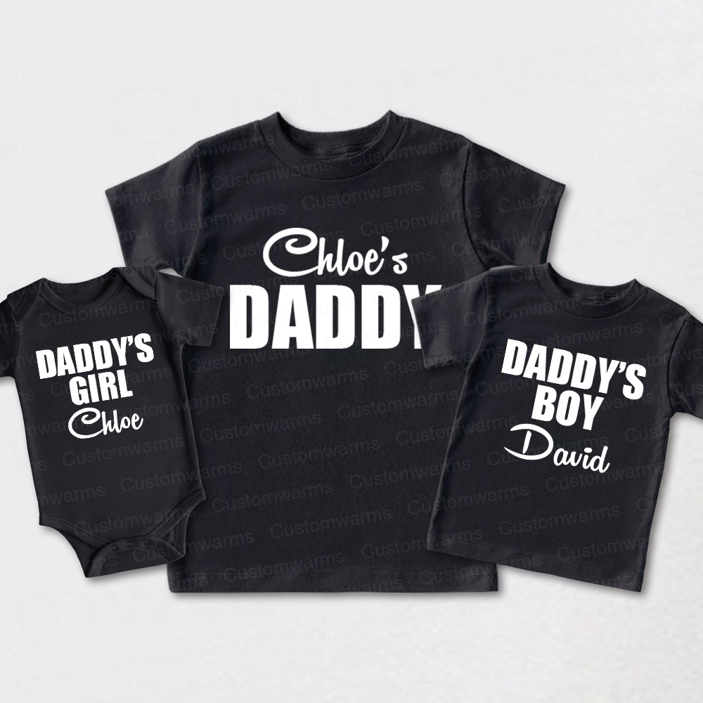 Personalized First Father's Day Daddy and Me Outfit | CWFamily113