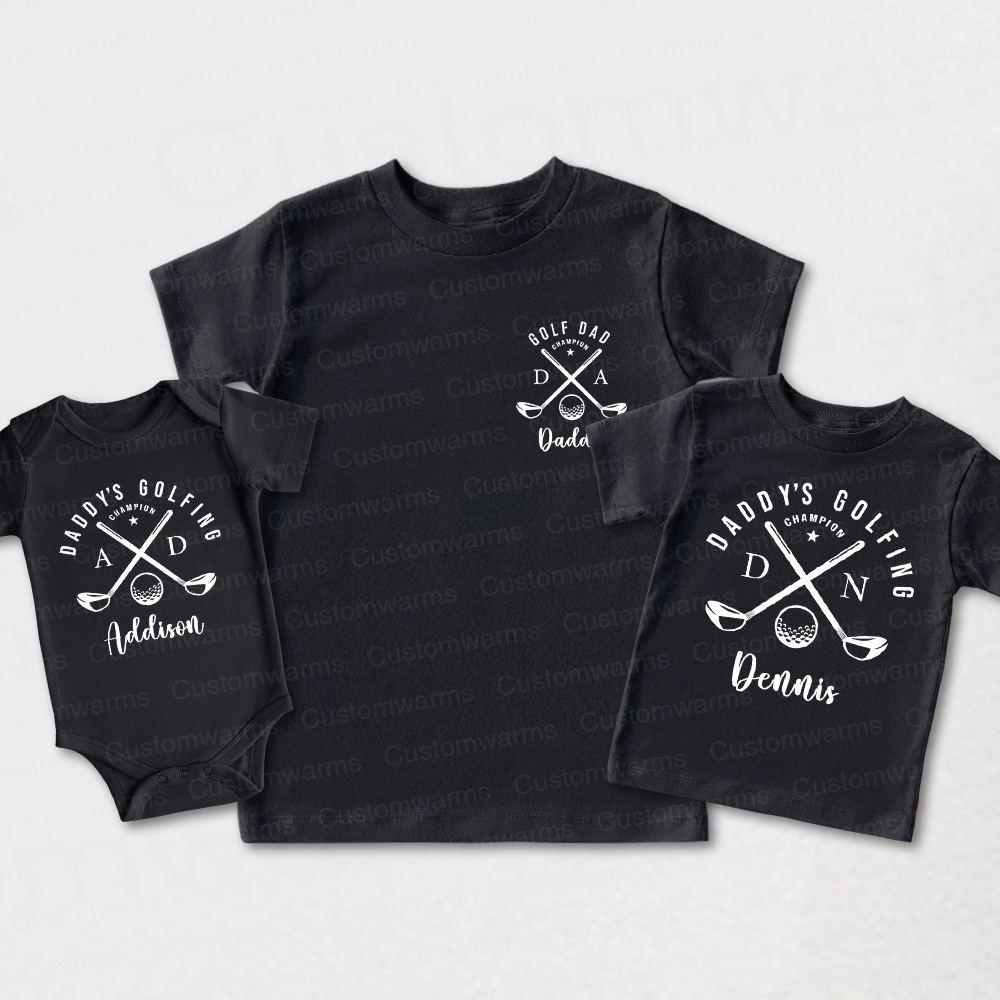 Personalized First Father's Day Daddy and Me Outfit | CWFamily115