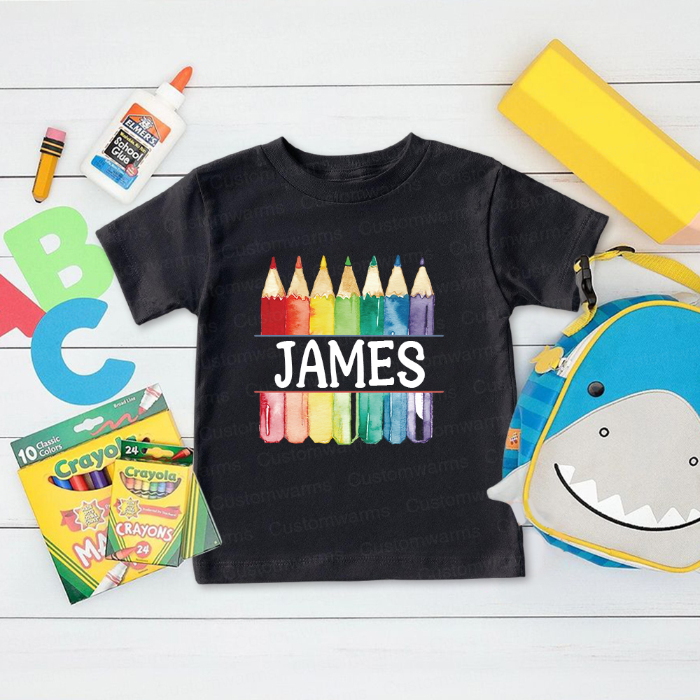 Personalized First Day Of Back To School Shirt | CWSchool01
