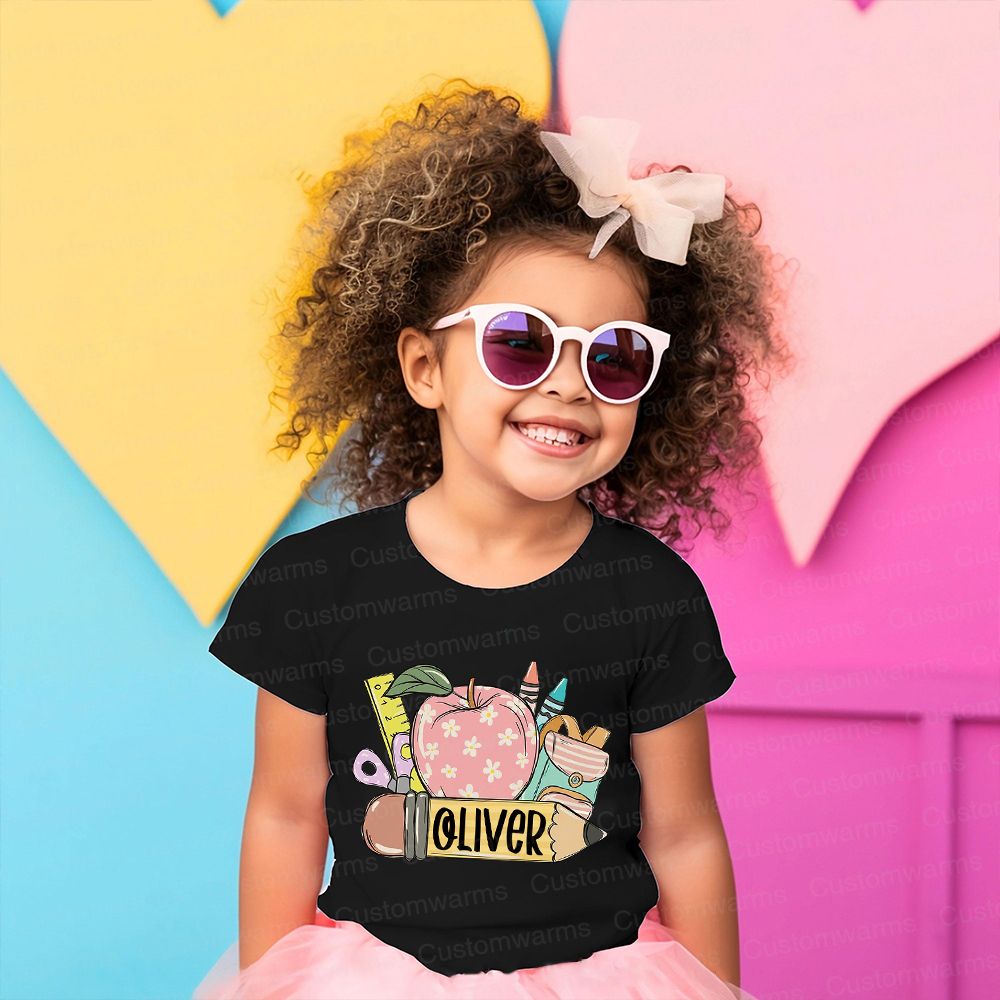 Personalized First Day Of Back To School Shirt | CWSchool02