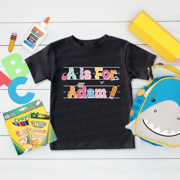 Personalized First Day Of Back To School Shirt | CWSchool03