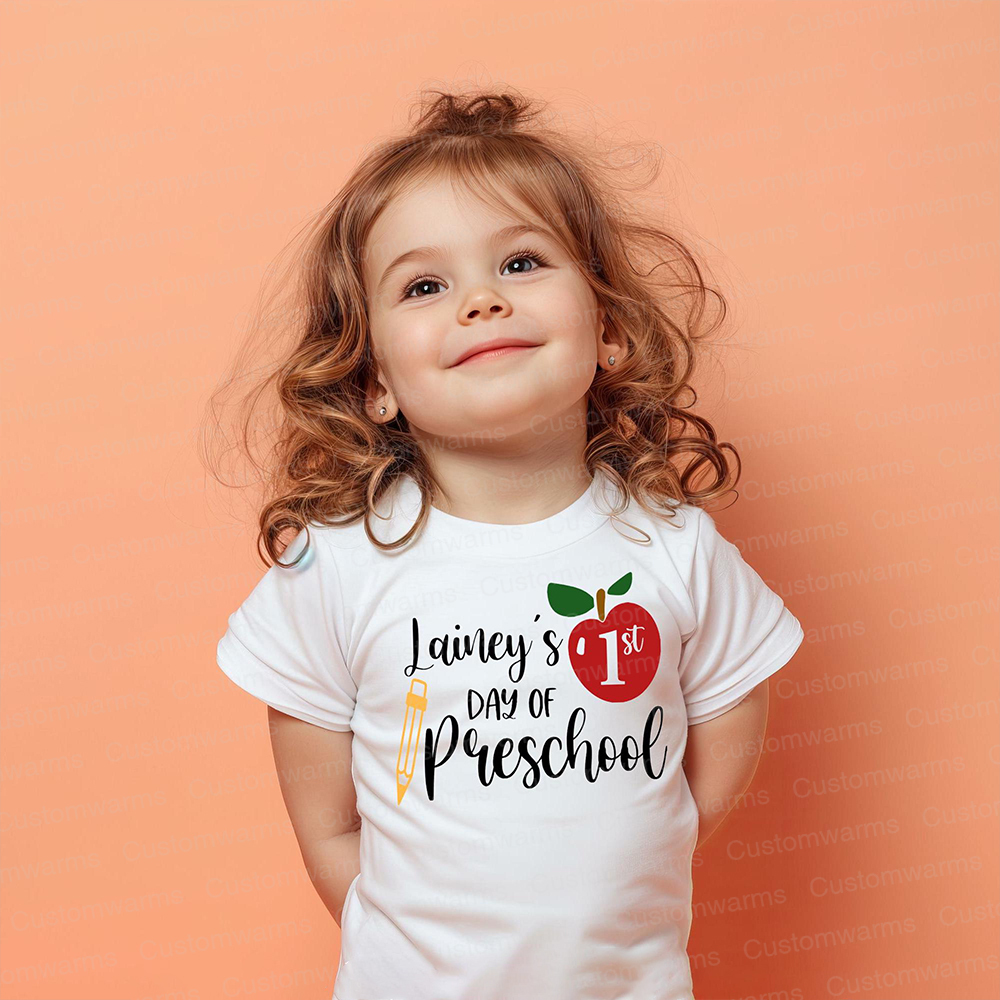 Personalized First Day Of Back To School Shirt | CWSchool05