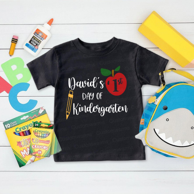 Personalized First Day Of Back To School Shirt | CWSchool05