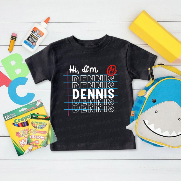Personalized First Day Of Back To School Shirt | CWSchool07