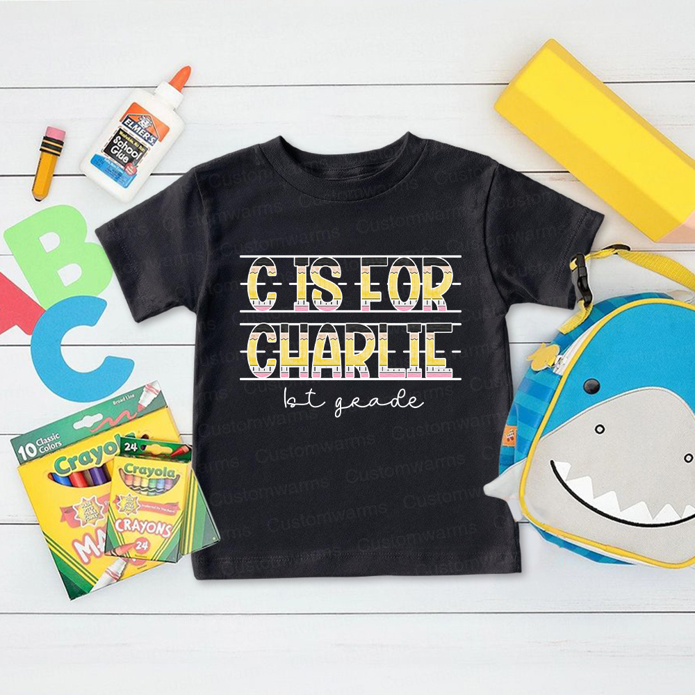 Personalized First Day Of Back To School Shirt | CWSchool12