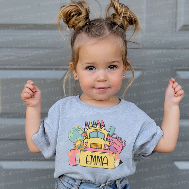 Personalized First Day Of Back To School Shirt | CWSchool17