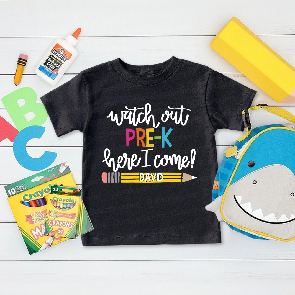Personalized First Day Of Back To School Shirt | CWSchool23