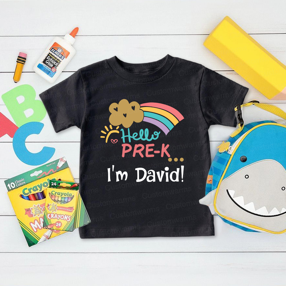 Personalized First Day Of Back To School Shirt | CWSchool25