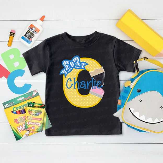 Personalized First Day Of Back To School Shirt | CWSchool33