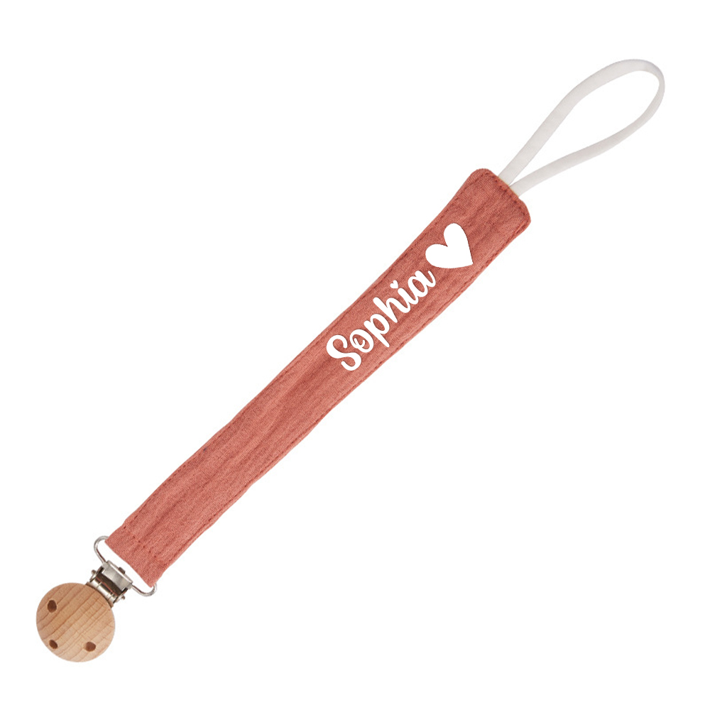 Personalized Baby Safety Cotton Yarn Pacifier Strap | CWToy131