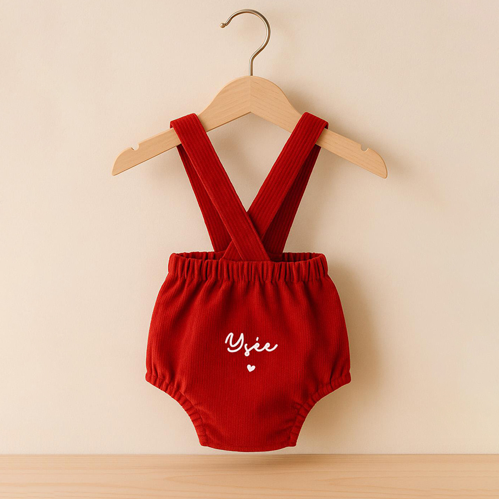 Personalized Baby Shower Corduroy Romper | CWBaby263