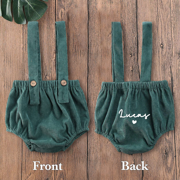 Personalized Baby Shower Corduroy Romper | CWBaby263