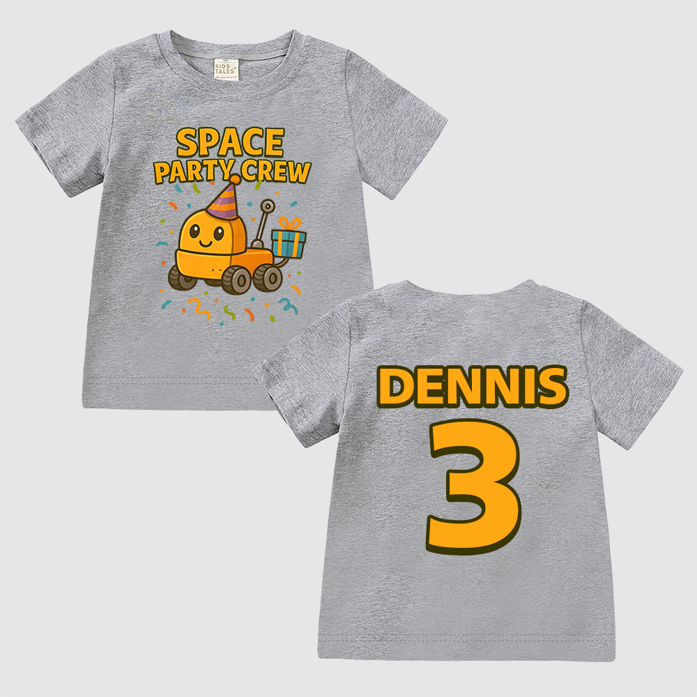 Personalized Space Party Birthday T-Shirt | inBirth33