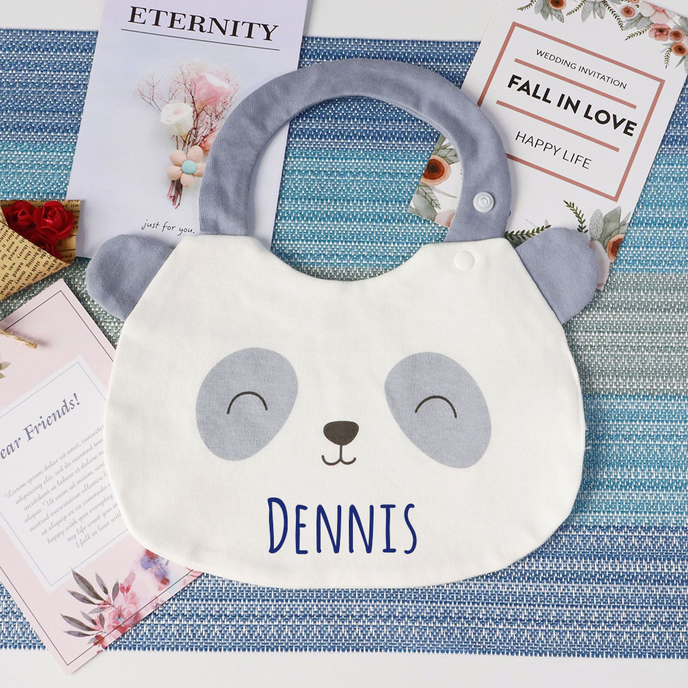 Personalised Baby 2-Layer Waterproof Cotton Bib | CWBaby265