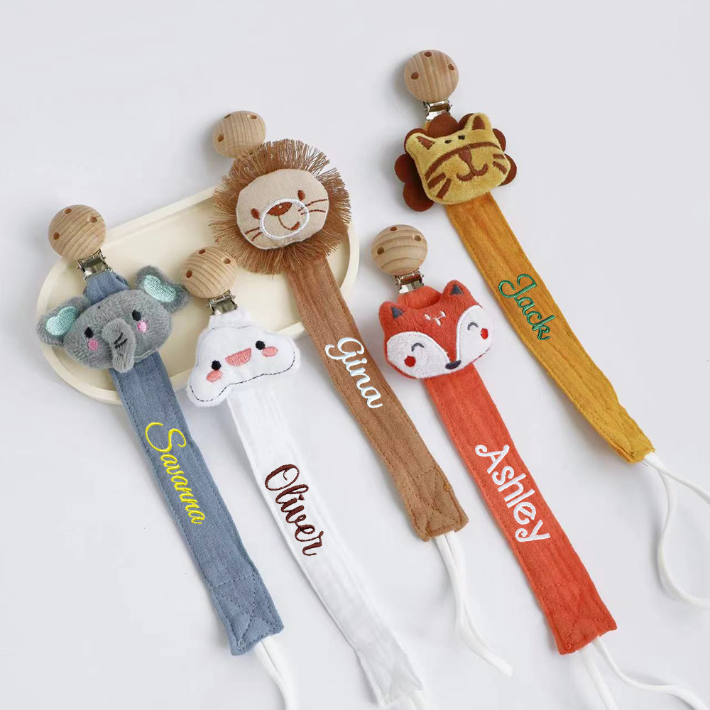 Personalized Embroidered Lovely Pacifier Strap For Baby | CWToy133