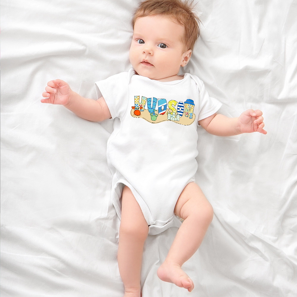 Personalized Baby Summer Beach Style Shirts | CWBaby200