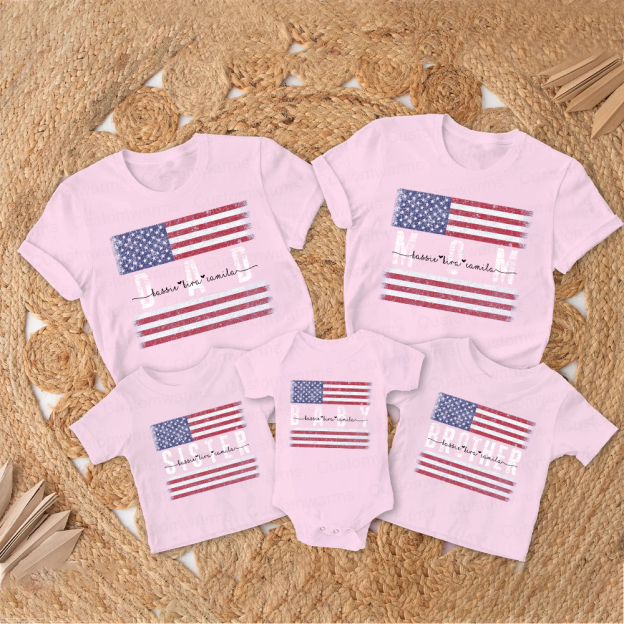 Personalized Matching 4th of July Family Shirt | CWFamily118