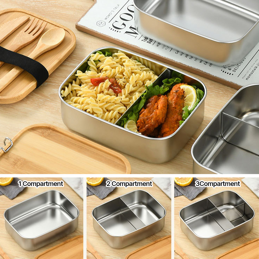 Personalized Wooden Children's Stainless Lunch Box | CWToy134