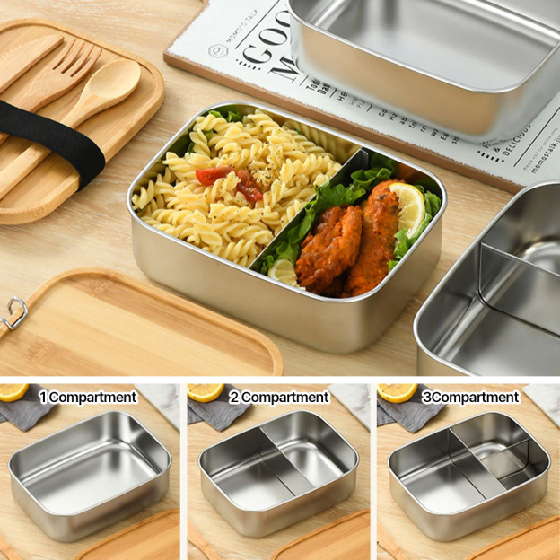 Personalized Wooden Children's Stainless Lunch Box | CWToy134