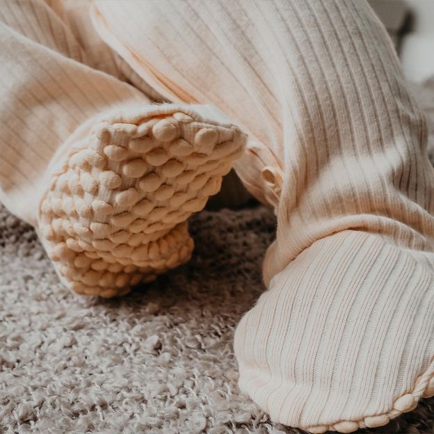 Personalized Embroidery Baby Organic Cotton Ribbed Outfit | CWBaby277