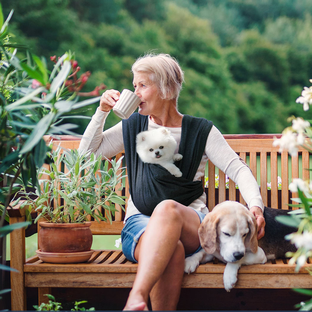 Personalized Pet Hands Free Pet Wrap Sling Carrier | BKPet149